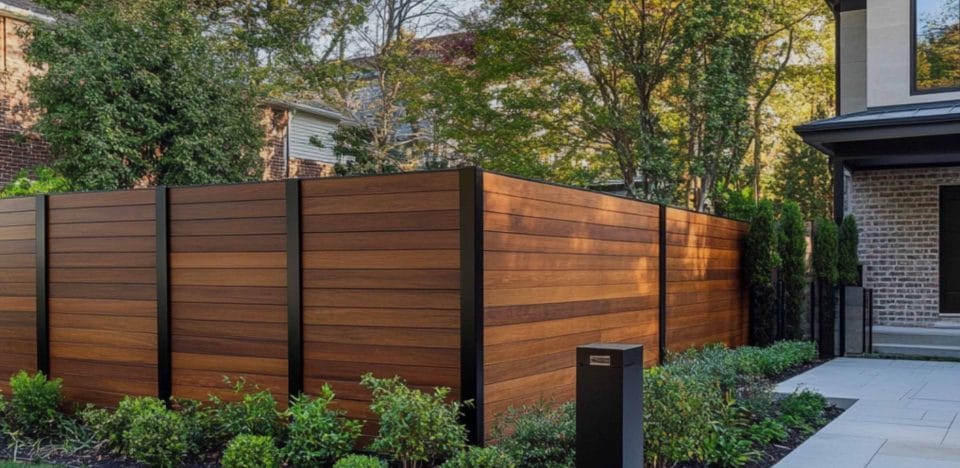 Wood fencing hero
